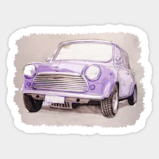 Classic Mini Purple Sticker